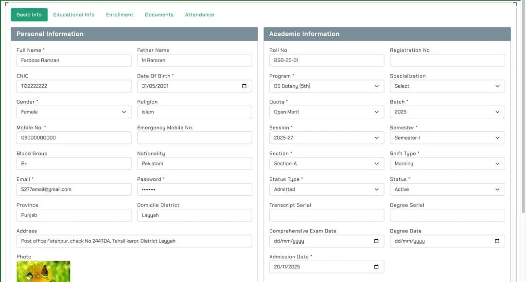 University Management System (UMS)